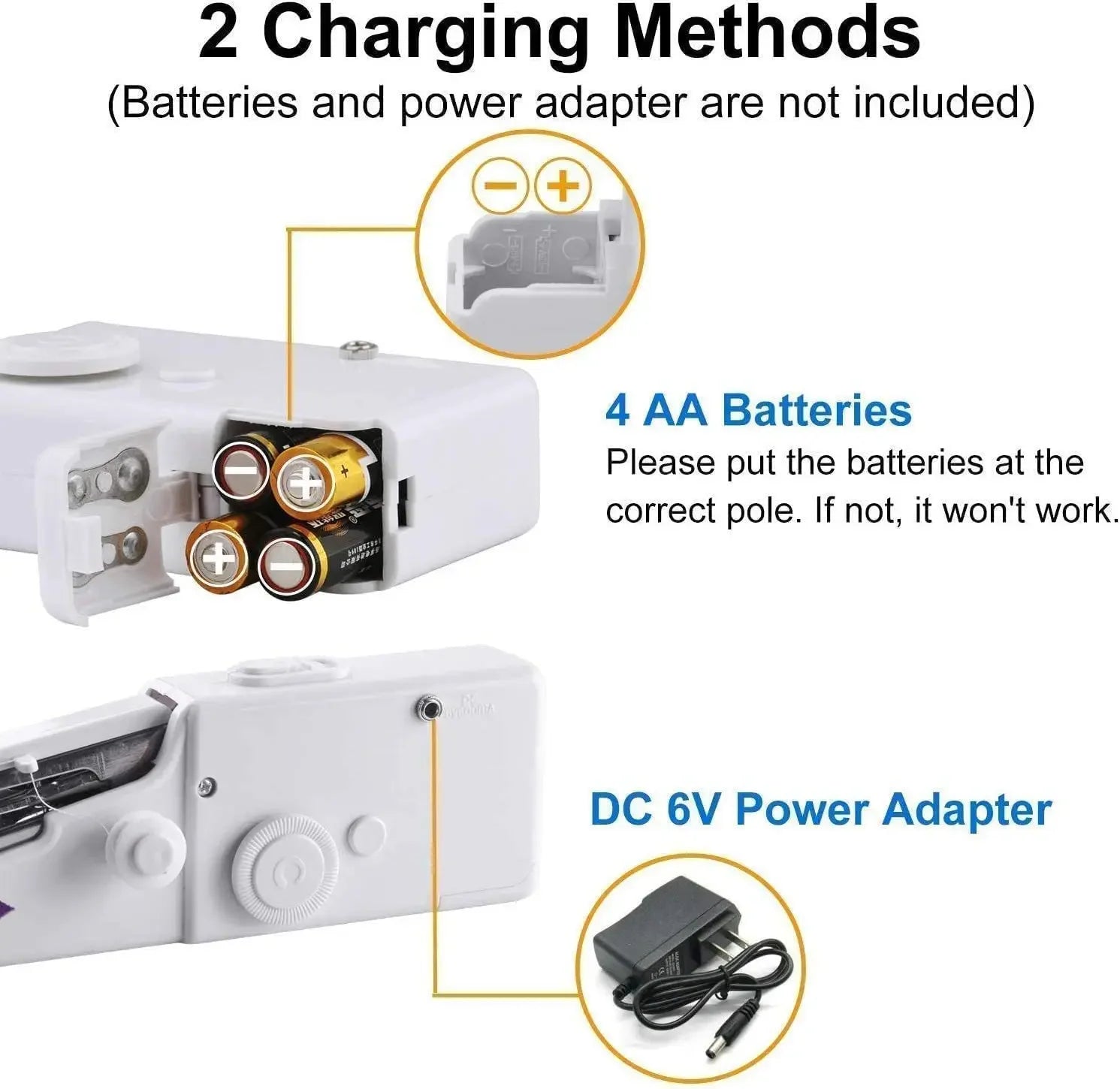 Portable Mini Handheld Sewing Machine - Cordless & Electric