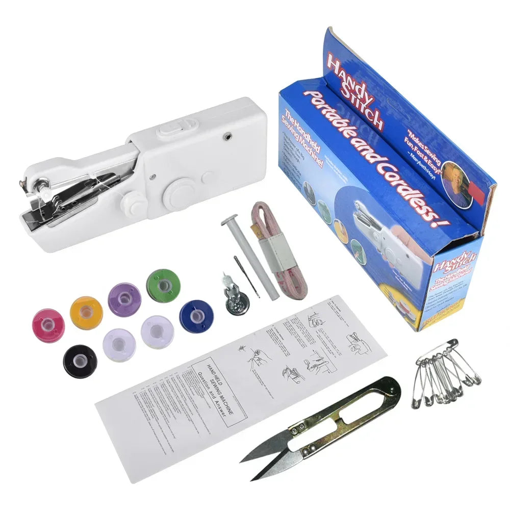 Portable Mini Handheld Sewing Machine - Cordless & Electric