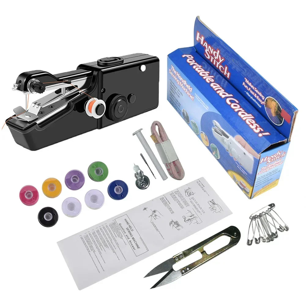 Portable Mini Handheld Sewing Machine - Cordless & Electric