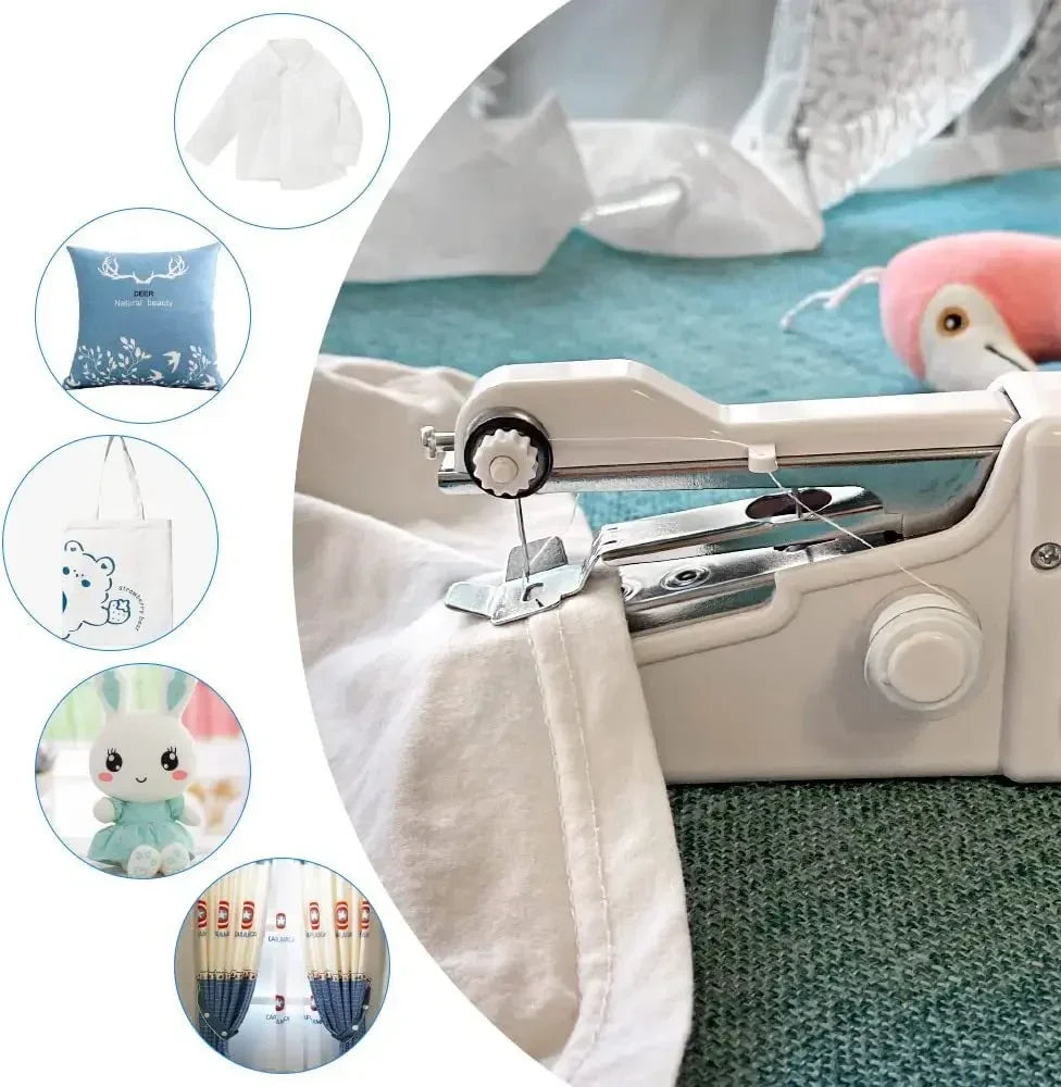 Portable Mini Handheld Sewing Machine - Cordless & Electric