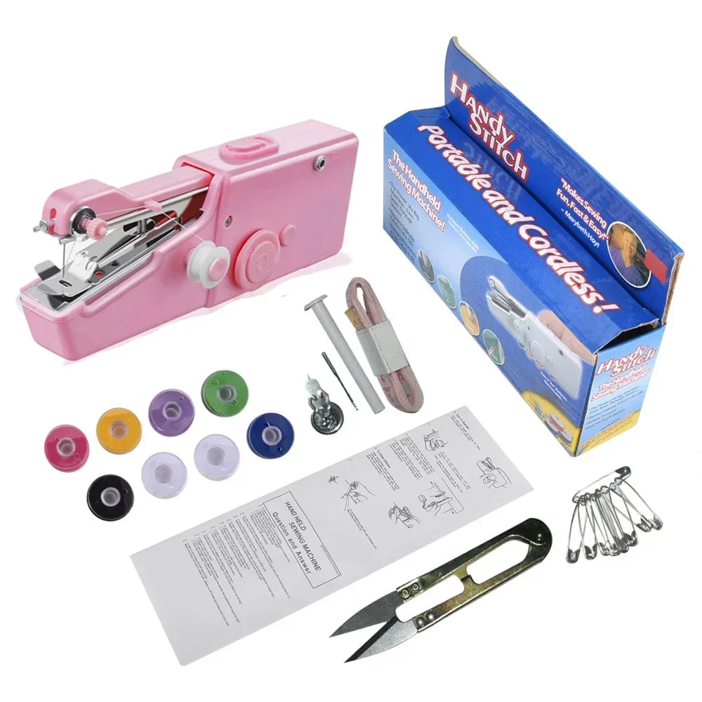 Portable Mini Handheld Sewing Machine - Cordless & Electric